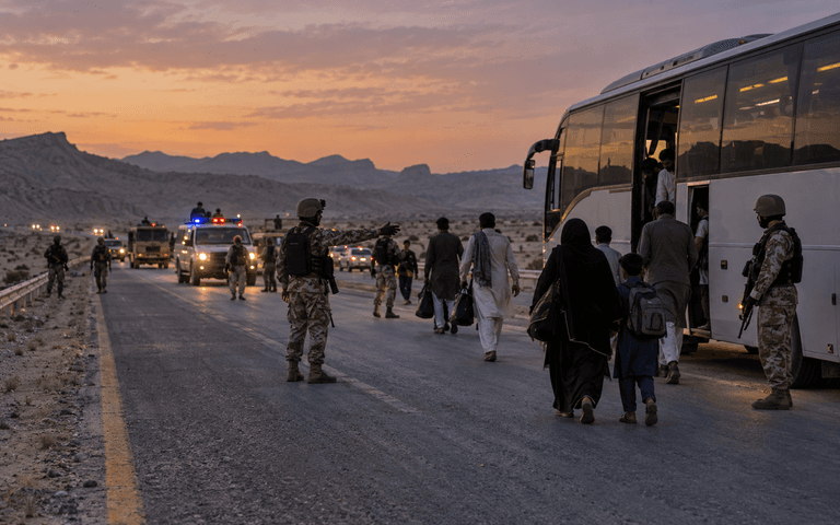 قلات سکیورٹی آپریشن اور مغویوں کی بازیابی کی نمائندگی تصویر
